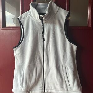 Calvin Klein Light Blue Fleece Vest with Black Trim (Unisex)